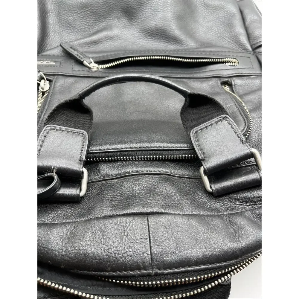 Tumi Laredo Dillon Backpack Vintage Discontinued Black Luxury Nappa Leather RARE